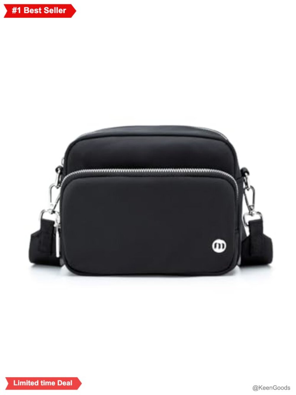 Womens Mini Crossbody Bag Nylon Water Resistant Adjustable Strap Travel Purse
